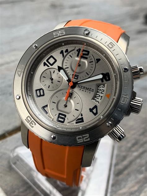 hermes clipper chronograph watch prices